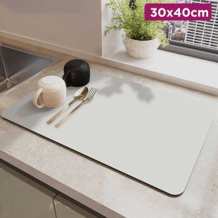Water Absorption Drying Board for Kitchen - 30 × 40 cm