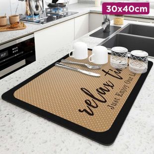 Leisure Water Absorption Drying Board for Kitchen - 30 × 40 cm