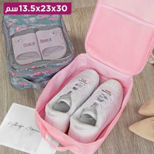 حقيبة أحذية تويل للسيدات - 30 × 23 × 13.5 سم