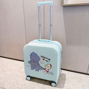 Children's Rolling Travel Suitcase with Dinosaur Design - 51 cm