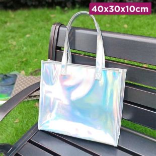 Glitter Waterproof Shoulder Bag with Opaque Design