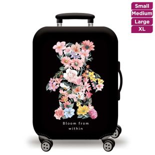 Elastic Protective Cover Flowers for Travel Luggage