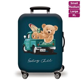 Elastic Protective Cover Chill Bear  for Travel Luggage