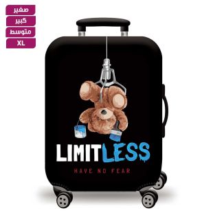 غطاء حماية حقيبة سفر مطاطي بتصميم Limitless Bear
