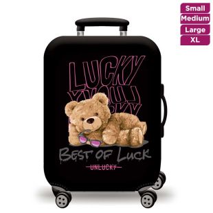 Elastic Protective Cover Lucky Bear for Travel Luggage