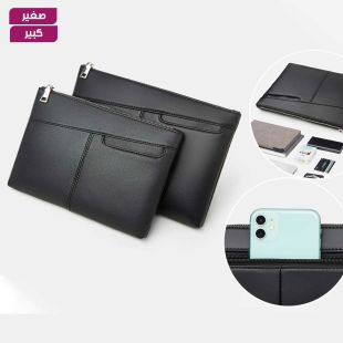 حقيبة يد جلد مقاومة للماء للرجال