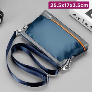 Waterproof Oxford Cloth Shoulder Bag - 25.5 x 17 x 3.5 cm