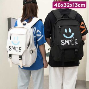 Smiling Face Style Backpack - 46 x 32 x 13 cm