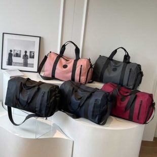 Oxford Shoulder Bag with Shoe Compartment