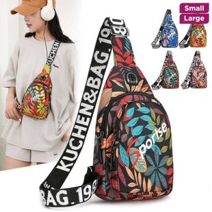 Oxford Sport Crossbody Bag with Colorful Design