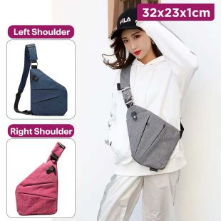 Waterproof Oxford Crossbody Bag  32 × 23 × 1 cm