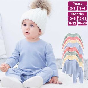 Newborns Baby Thermal Onesie Pajamas