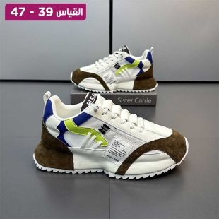 حذاء رياضي شبكي بنعل سميك للرجال