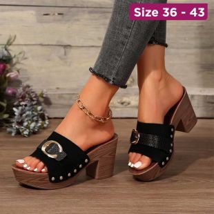 Women’s Wide Heel Summer Slippers