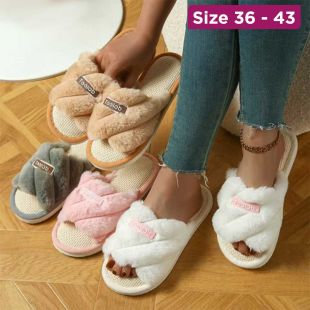 Linen Home Slippers
