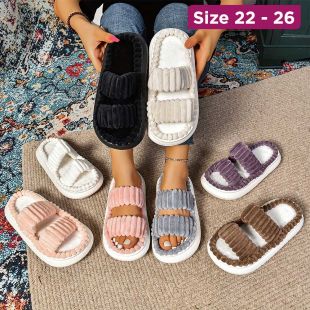 Double Strap Soft Slippers
