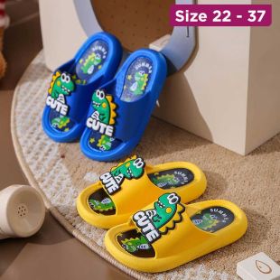 Kids’ Cartoon Dinosaur Slippers