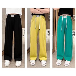 بنطلون بناتي واسع بستايل كاجوال صيفي