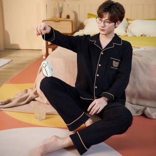 طقم بيجامة قطن بتصميم Cute Bear للرجال