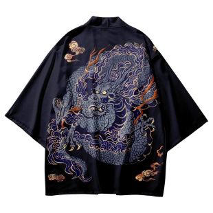 Jacket Kimono with Imperial Dragon Print