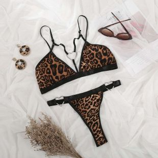 Leopard Print Bikini Set for Women