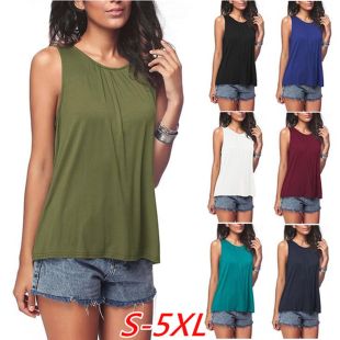 Simple Sleeveless Tank Top for Women