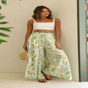 Elegant Wide-Leg Summer Pants for Women