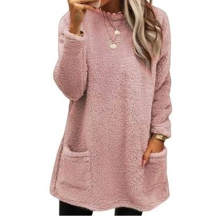 Soft Pocket Plush Sweatshirt for Women