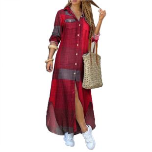 Long Buttoned Dress for Women