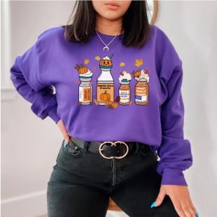 Elegant Printed Sweatshirt for Women