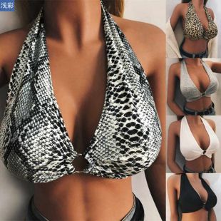 Deep V-Neck Strapless Bustier Bra for Women