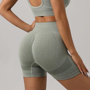 Women’s Knitted Yoga Sports High Waisted Shorts