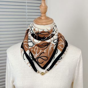 Polyester L Design Scarf for Women 65 x 65 cm