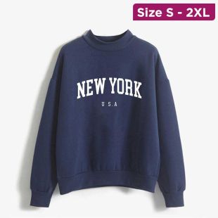 Women’s High Neck Sweatshirt Casual Warm Winter Top