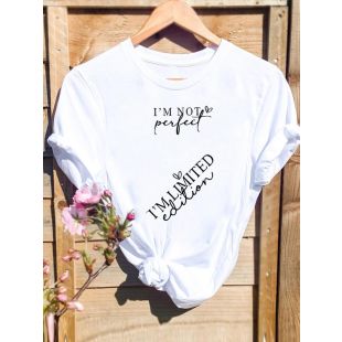 تيشيرت نسائي صيفي عصري برقبة مستديرة وأكمام قصيرة قصة فضفاضة