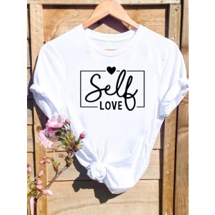 تيشيرت نسائي صيفي عصري برقبة مستديرة وأكمام قصيرة قصة فضفاضة