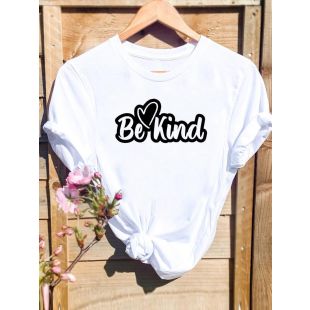 تيشيرت نسائي صيفي عصري برقبة مستديرة وأكمام قصيرة قصة فضفاضة