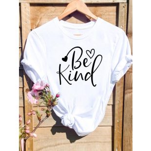 تيشيرت نسائي صيفي عصري برقبة مستديرة وأكمام قصيرة قصة فضفاضة