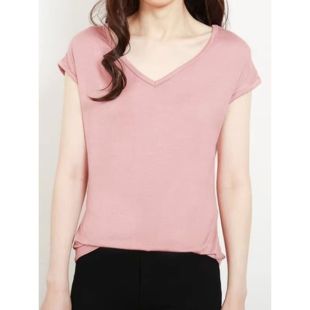 تيشيرت فضفاض بأكمام قصيرة للسيدات