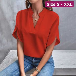 Casual V-Neck Loose Shirt for Women