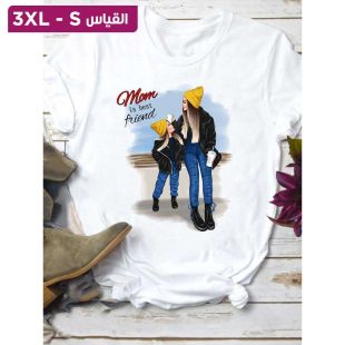 بلوزة بتصميم فاخر بأكمام قصيرة للأمهات