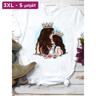 بلوزة بتصميم فاخر بأكمام قصيرة للأمهات