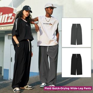 Plaid Wide-Leg Pants
