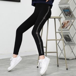 ليجنز بخصر مرتفع مطرز أنيق للسيدات