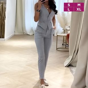Elegant Waist-Hugging Two-Piece Set for Women