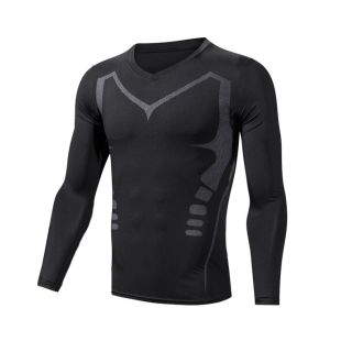 تيشيرت رياضي أنيق بأكمام طويلة للرجال