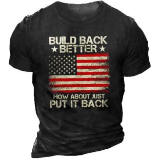 American Design Casual Summer T-Shirt for Men