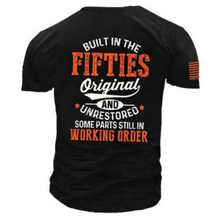 Fifties Design Casual Summer T-Shirt for Men