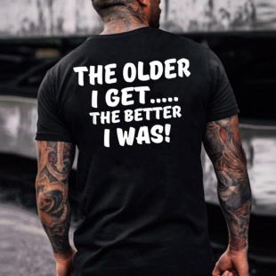 Men's Summer Casual T-Shirt with Trendy Back Print