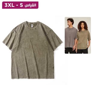 تيشيرت قطن أنيق بتصميم Oversize